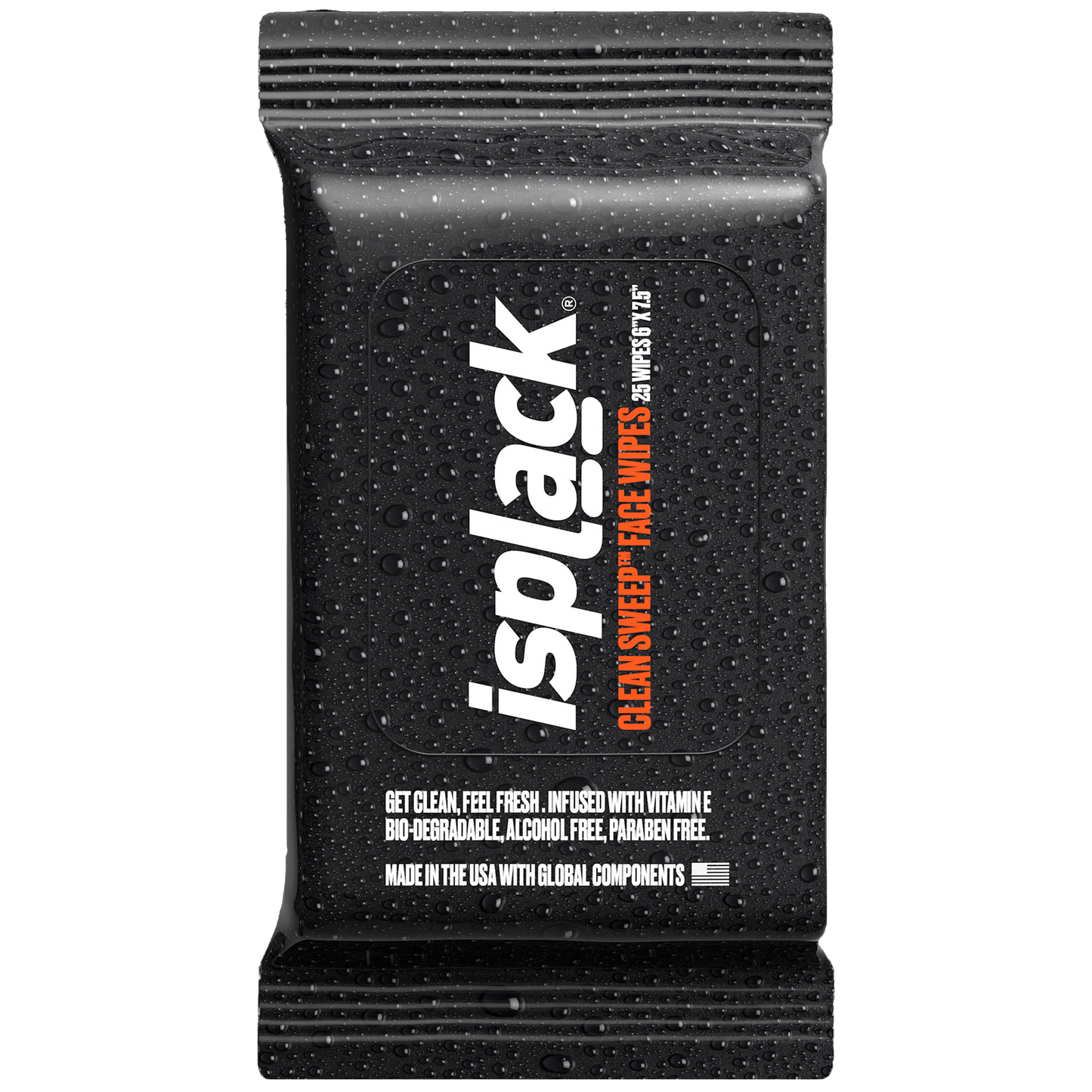 ISPLACK® CLEAN SWEEP™ FACE WIPES